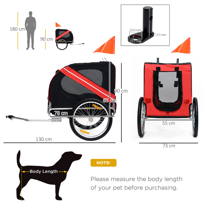 Folding Dog Bike Trailer