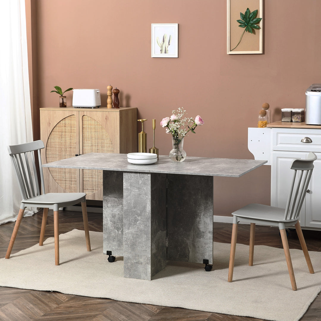 HOMCOM Folding Kitchen Table