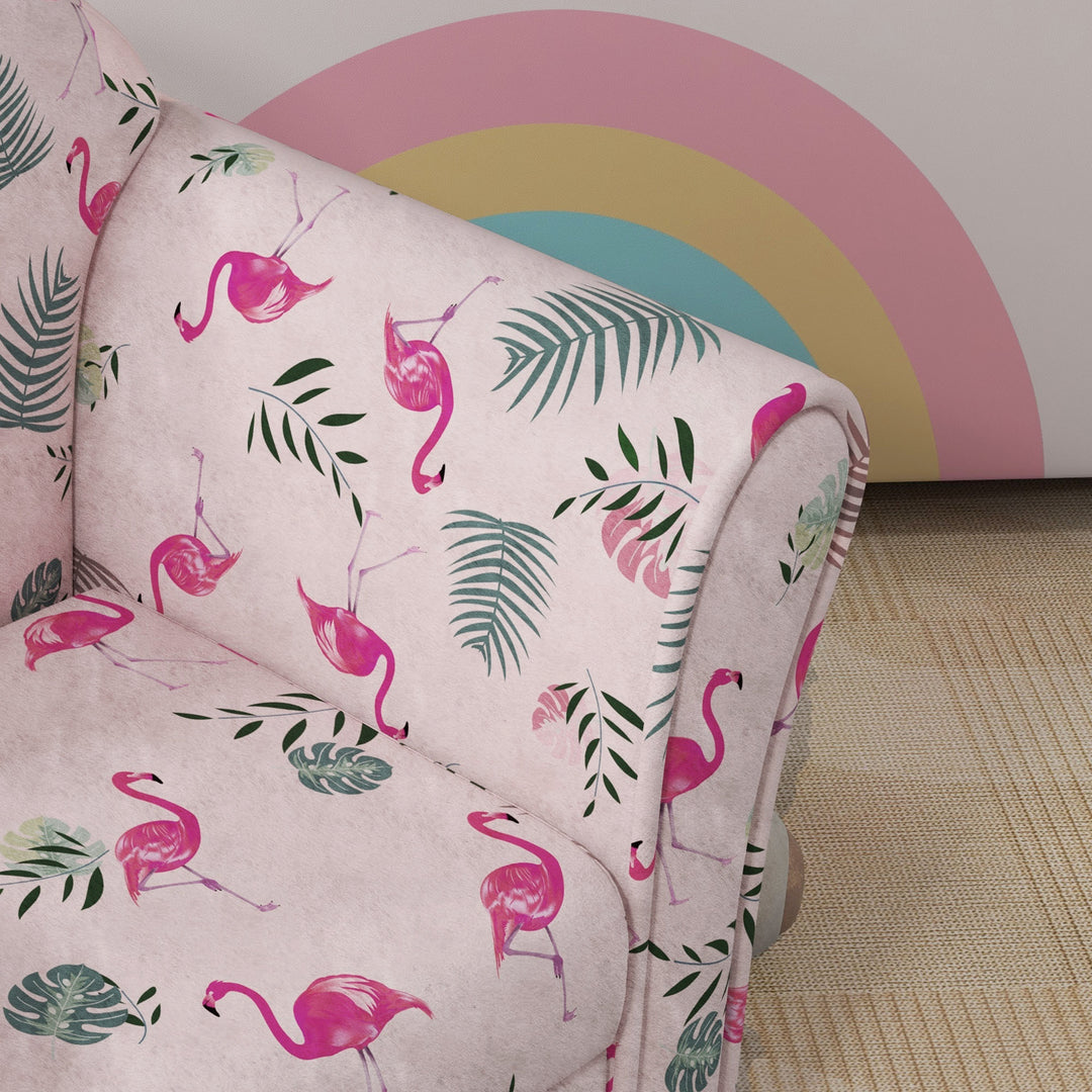 Kids Armchair with Flamingo Design