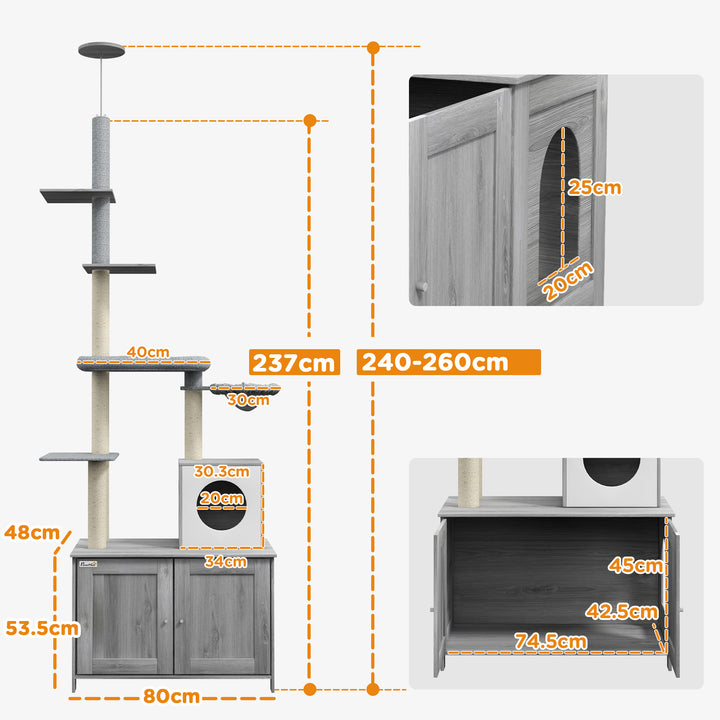 Cat Tree w/ Hidden Litter Box