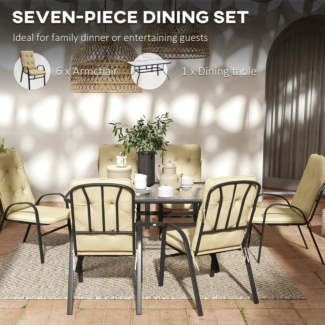 7 Piece Garden Dining Set