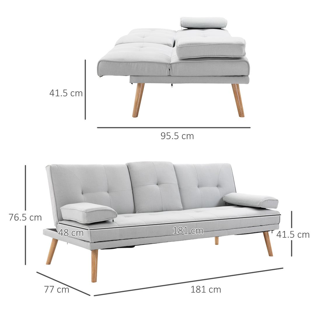 3 Seater Sofa Bed – Scandinavian Style Recliner