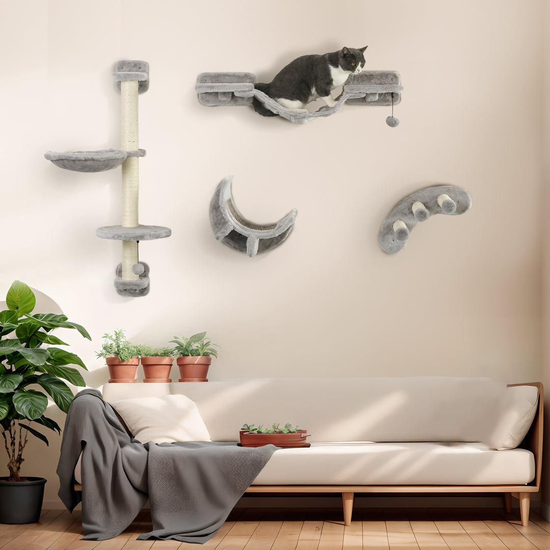 4-Piece Cat Wall Furniture