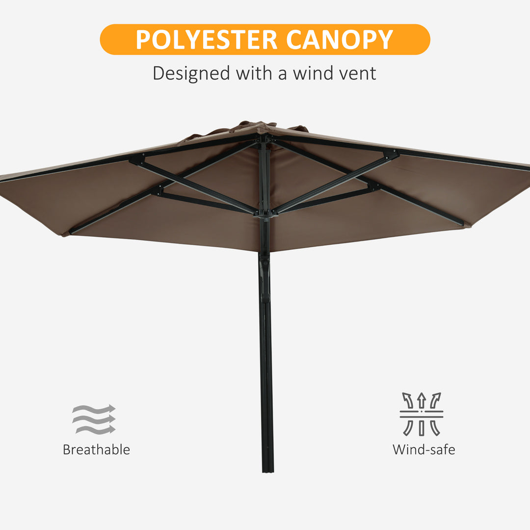 Wall Mounted Parasol - Outdoor Patio Umbrella