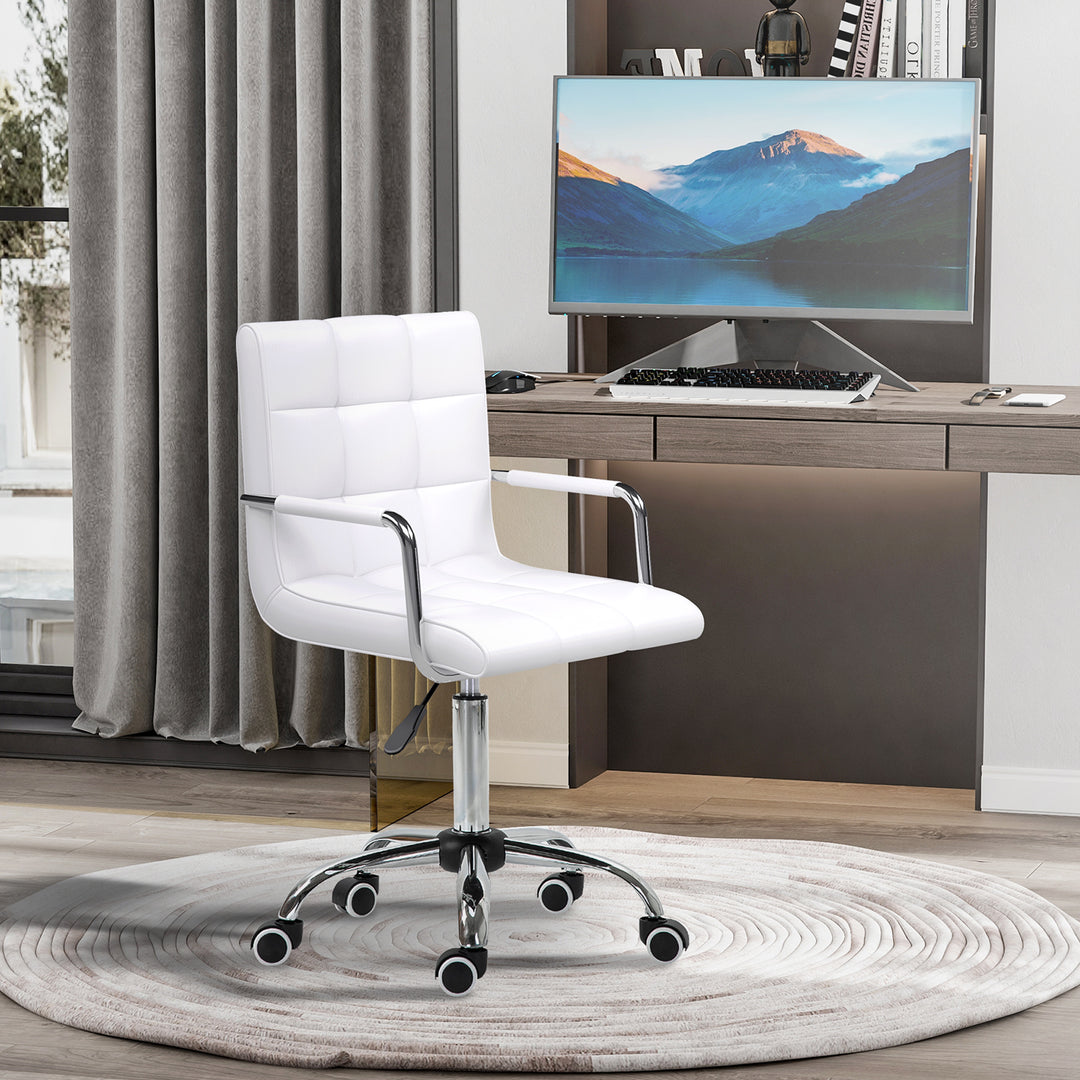 Vinsetto PU Leather Chair, White