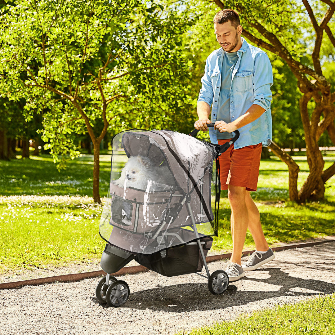 Lightweight Folding Dog Stroller with Cover