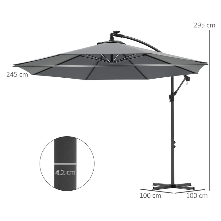 Waterproof 3(m) Cantilever Parasol