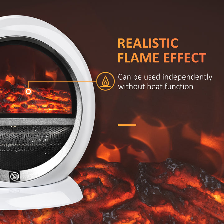 Free standing Electric Fireplace Heater with Realistic Flame Effect