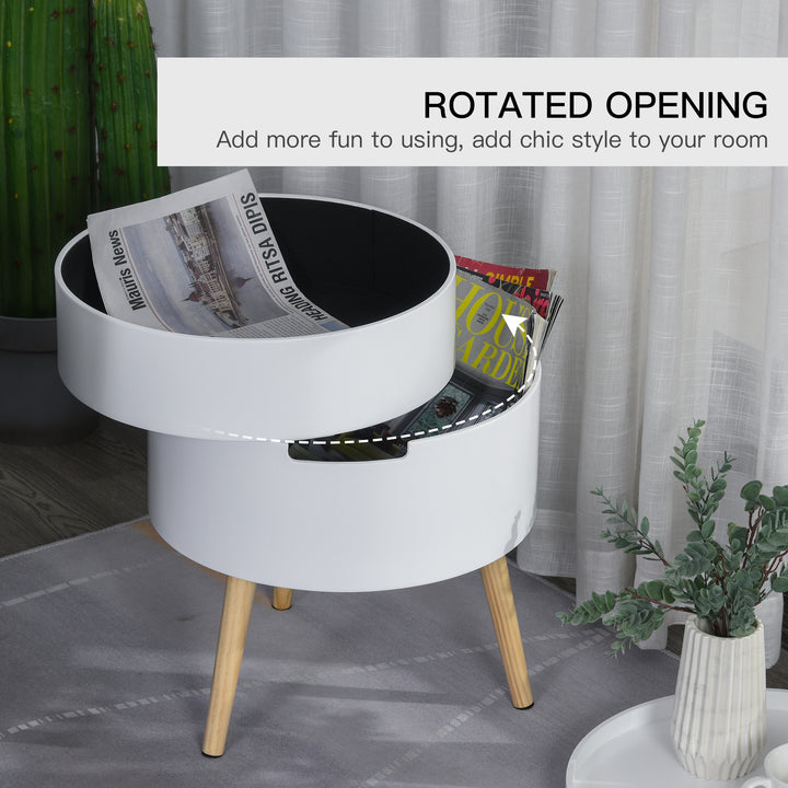 Nested Coffee Tables: 3-Tier Round Set with Hidden Storage & Detachable Tray