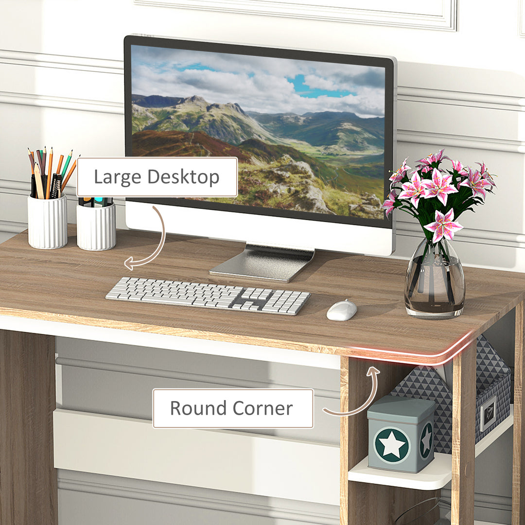 HOMCOM Office Desk with Shelves