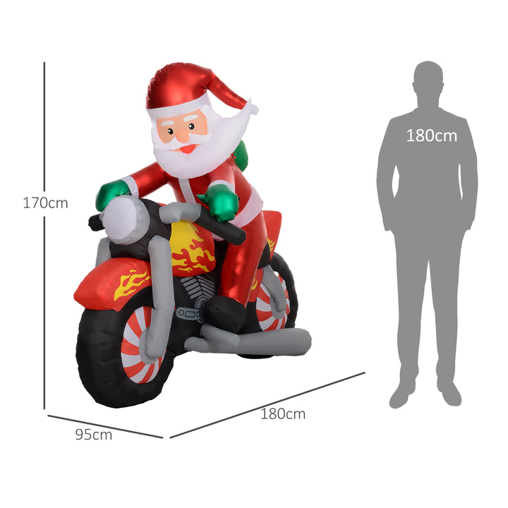 Inflatable Santa with IP44 Rated Polyester Shell Is Safe In Mild Rain