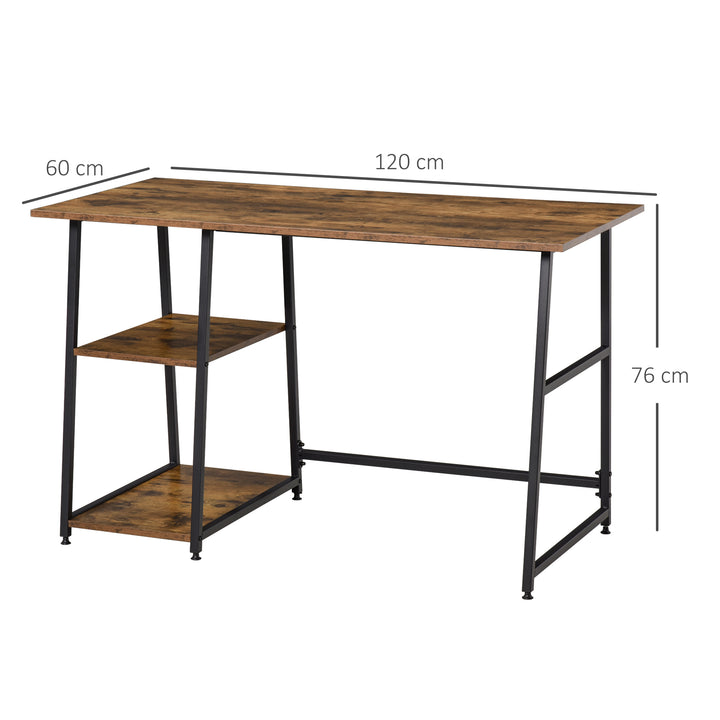 HOMCOM Home Office Desk with Shelves