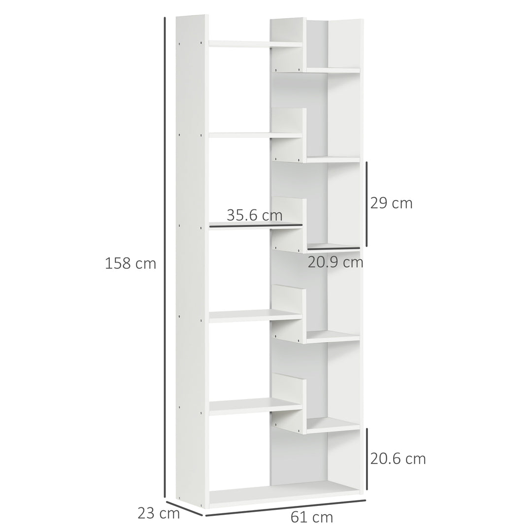 Modern Book Shelf with 11 Open Shelves