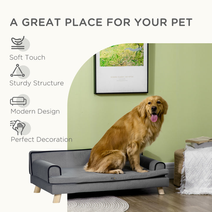 Dog Sofa with Water-resistant Fabric