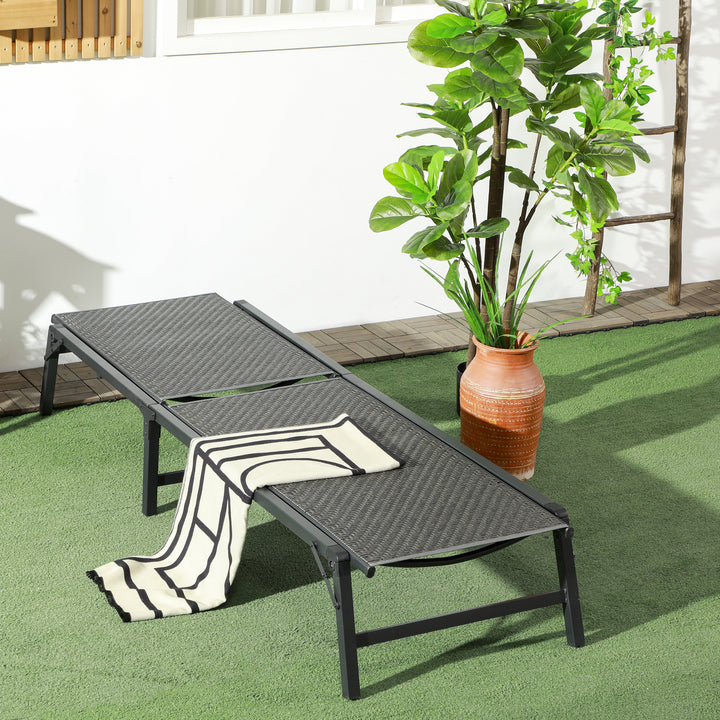 Rattan Sun Lounger