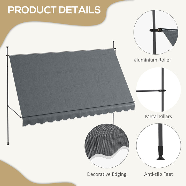 3.5 x 1.2m Retractable Awning