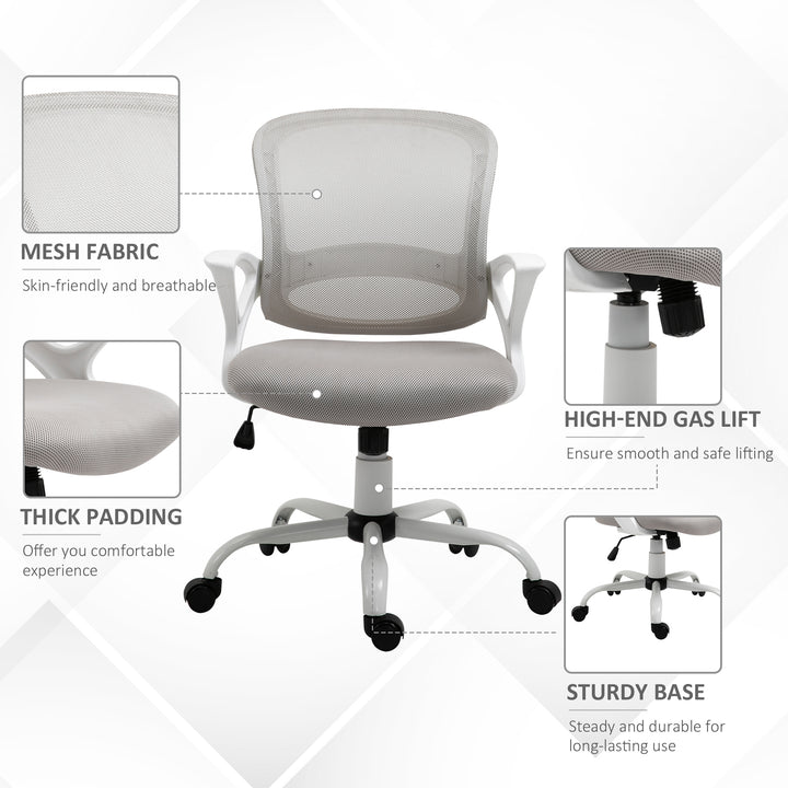 Vinsetto Mesh Office Swivel Chair with Adjustable Lumbar Support