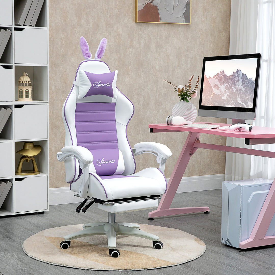 Vinsetto Racing Best Gaming Chair w/ Bunny Eears