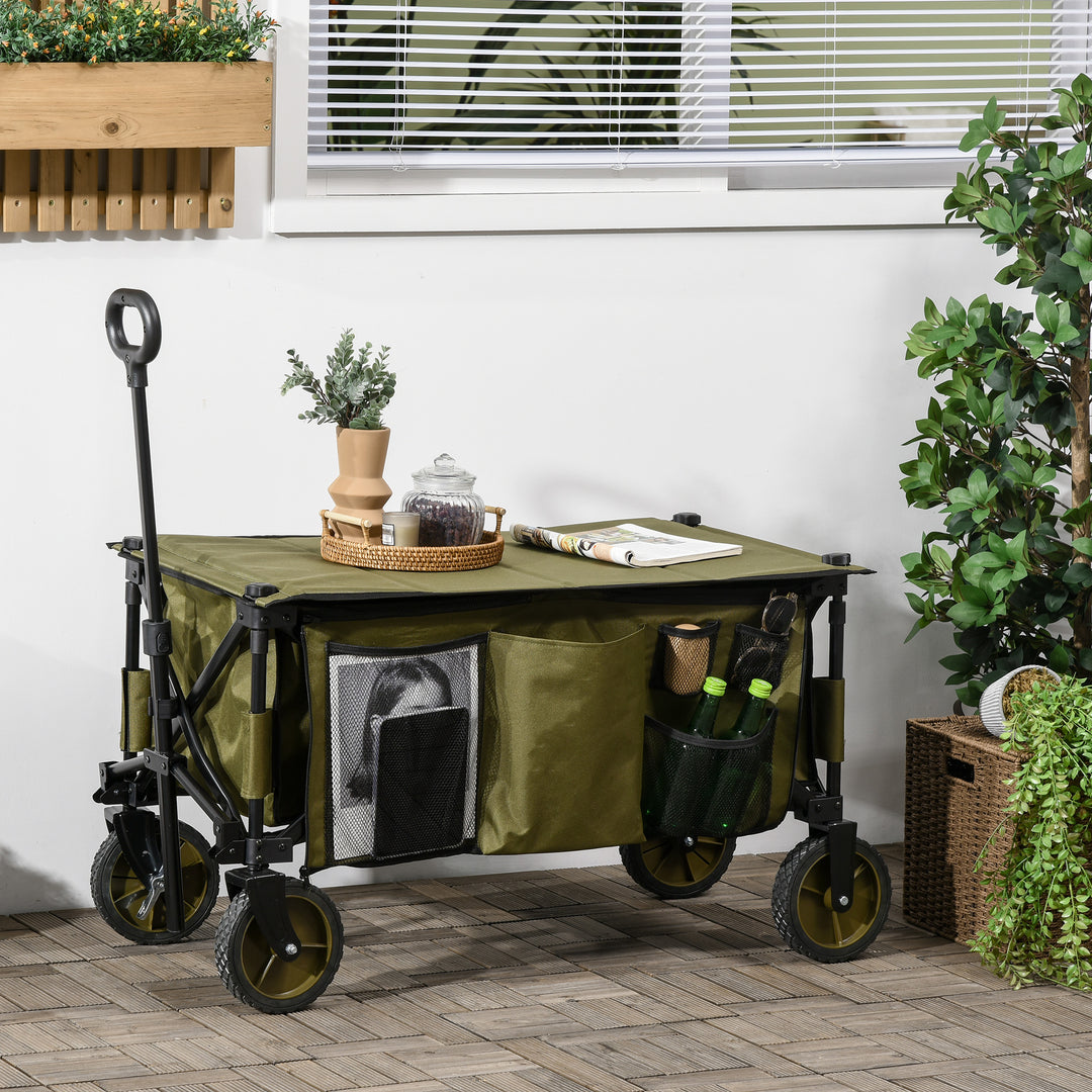 Folding Garden Trolley on Wheels