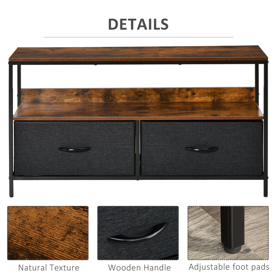 TV Cabinet with Foldable Linen Drawers