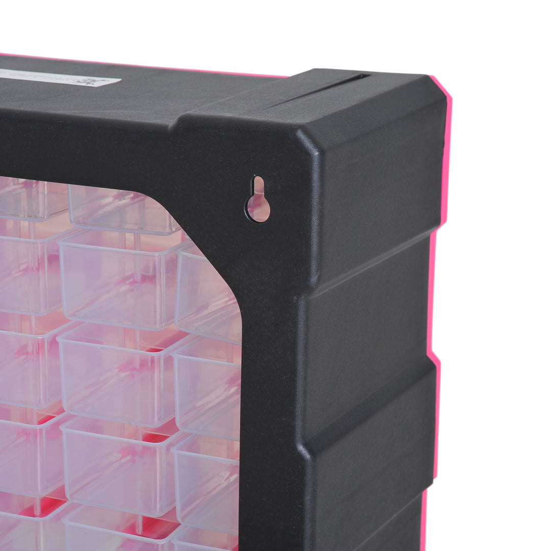 Organiser Cabinet: 39 Drawer Plastic Storage Unit for Small Parts