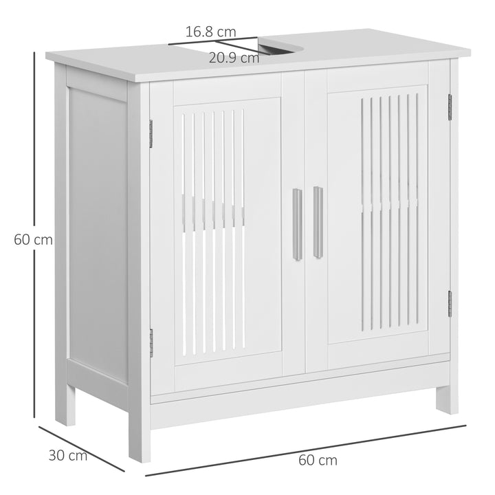 Kleankin Pedestal Vanity Unit, White