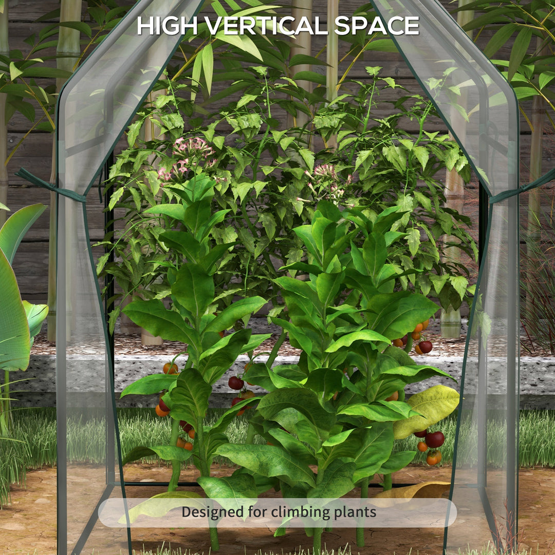 Portable Greenhouse: Compact Garden Growhouse with Dual Zipped Doors