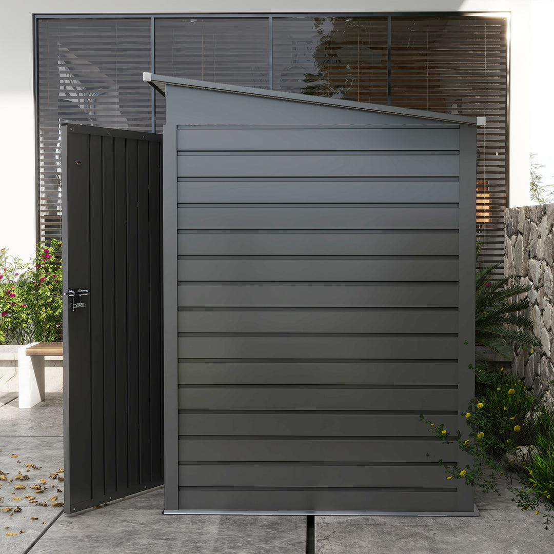 6.3 x 4.3FT Garden Shed. Galvanised Metal Shed