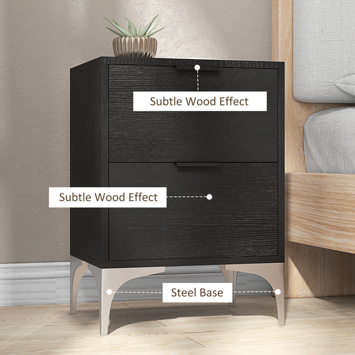 HOMCOM Bedside Tables Set of 2