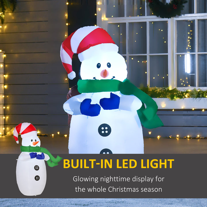 Inflatable Christmas Snowman 120 cm W/LED Lights