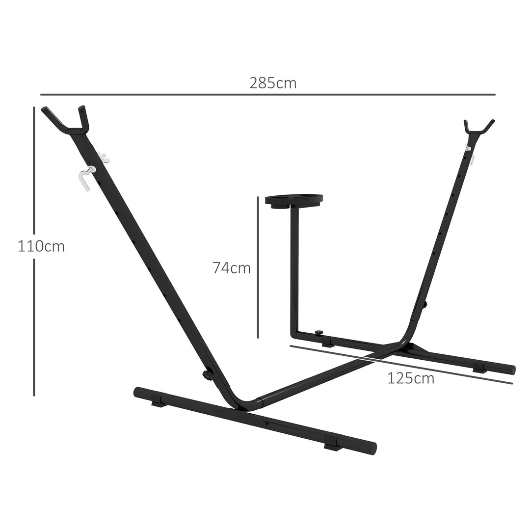 9.4ft Hammock Stand with Side Tray Stand