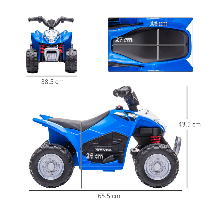 Honda Licensed Kids Electric Quad Bike 6V ATV Ride On for 1.5-3 Years Blue