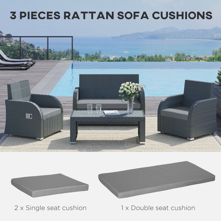 Garden Seat Cushion Pads for Rattan Chairs