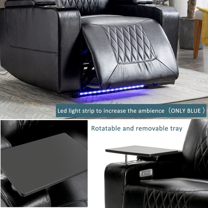 Electric Recliner Chair with Hand in-Arm Storage