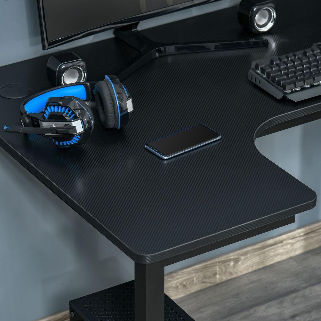 HOMCOM L-Shaped Gaming Desk