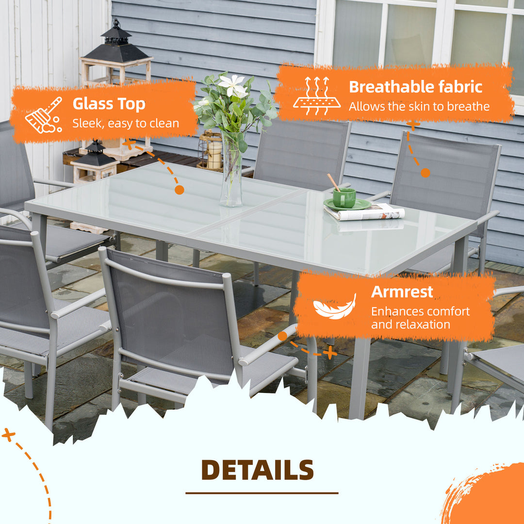 7 Piece Garden Dining Set