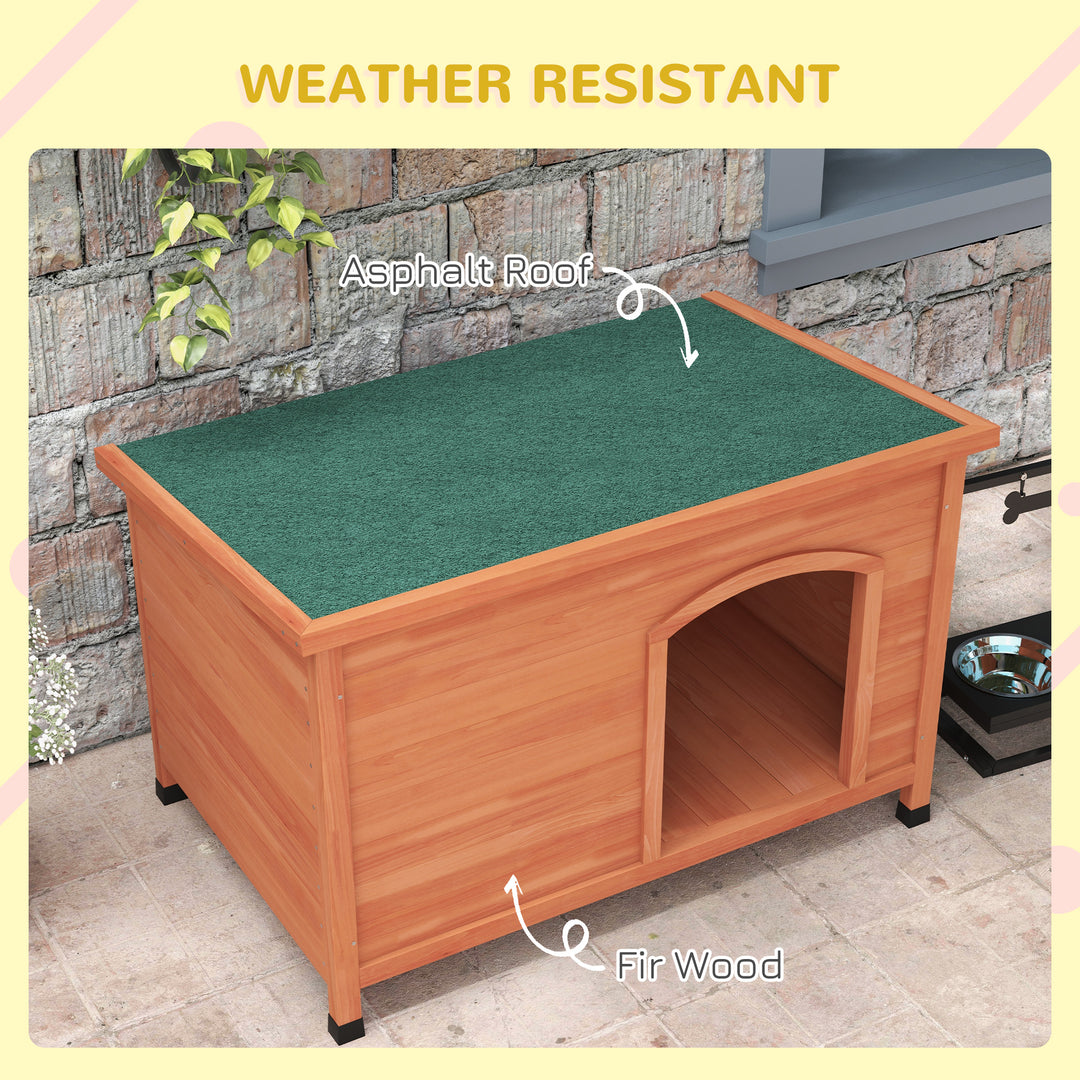 Wooden Dog Kennel: Outdoor Pet Haven with Removable Floor & Openable Roof