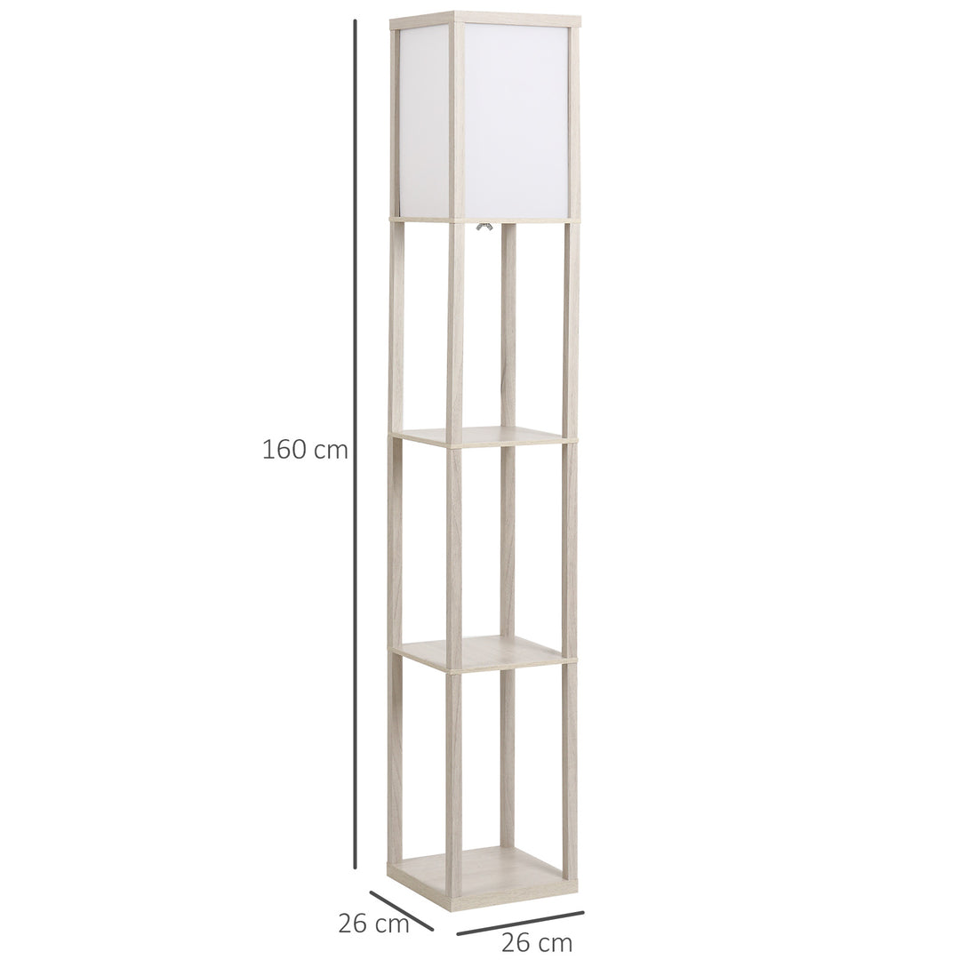 Floor Lamp with Shelves