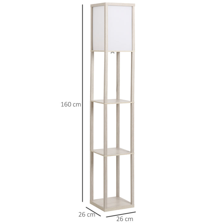 Floor Lamp with Shelves