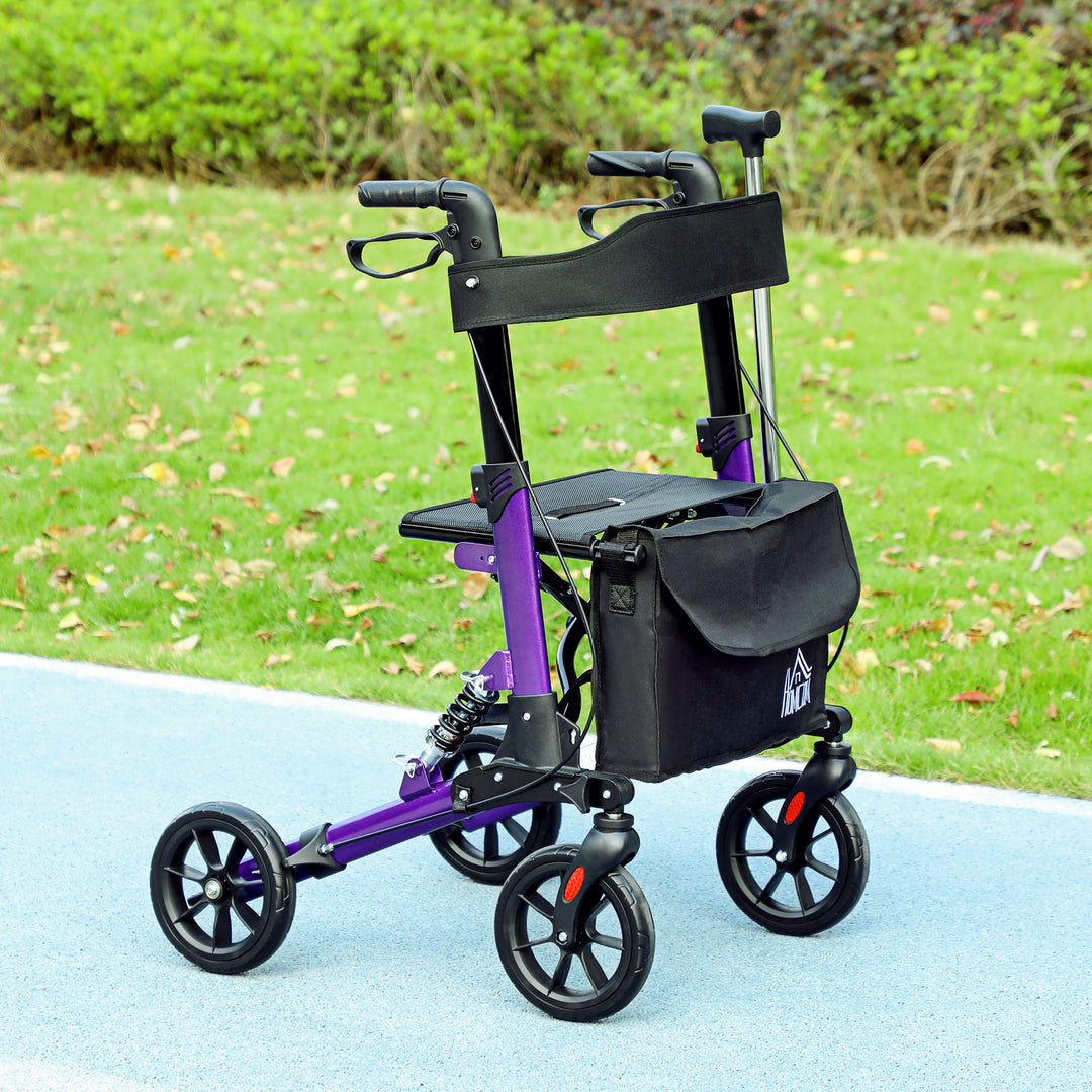 Folding Rollator Walker with Seat