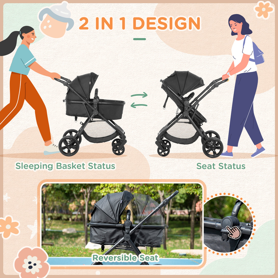 2 in 1 Lightweight Pushchair w/ Reversible Seat