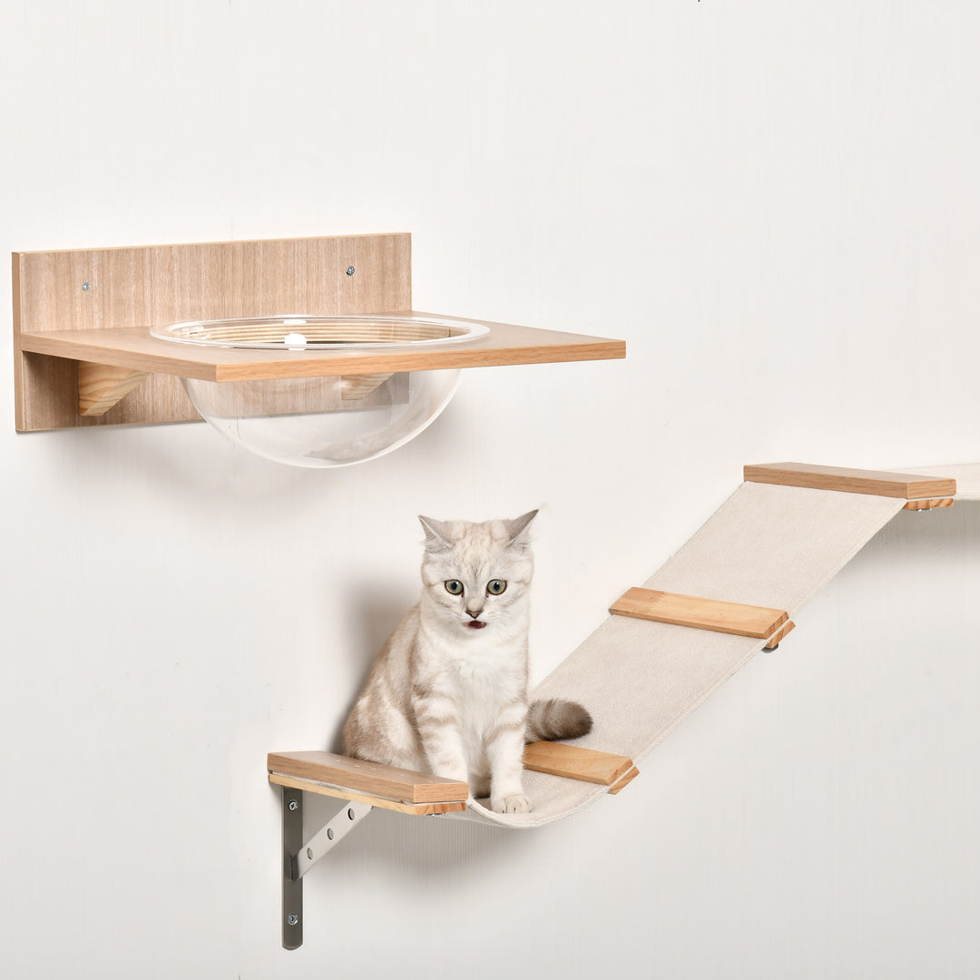 Wall-Mounted Cat Climbing Shelf Set