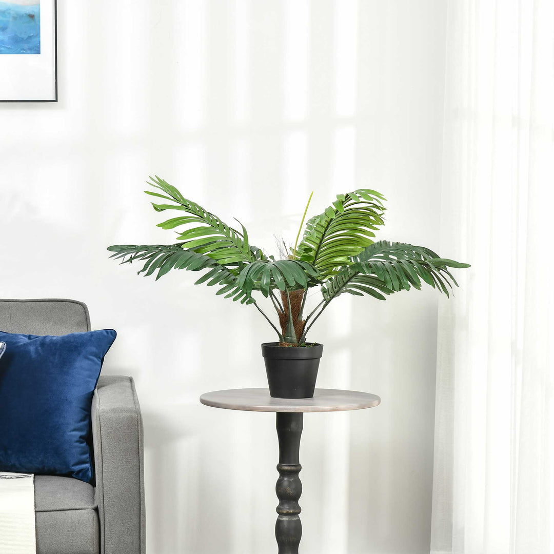 2 Pack 60cm Artificial Palm Tree Decorative Plant with Nursery Pot