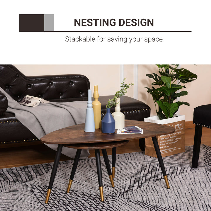 HOMCOM Vintage Nesting Tables