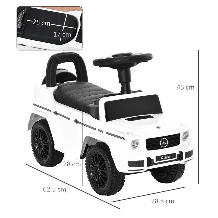 Mercedes-Benz G350 Baby Rider: Foot-to-Floor Slider with Push Handle