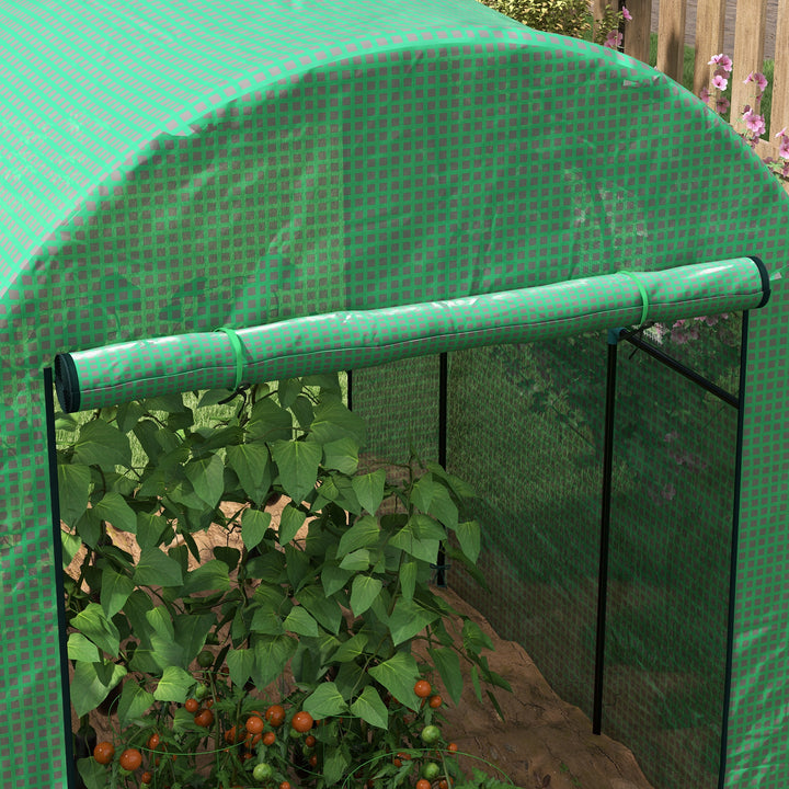 Polytunnel Greenhouse Walk-in Grow House with UV-resistant PE Cover