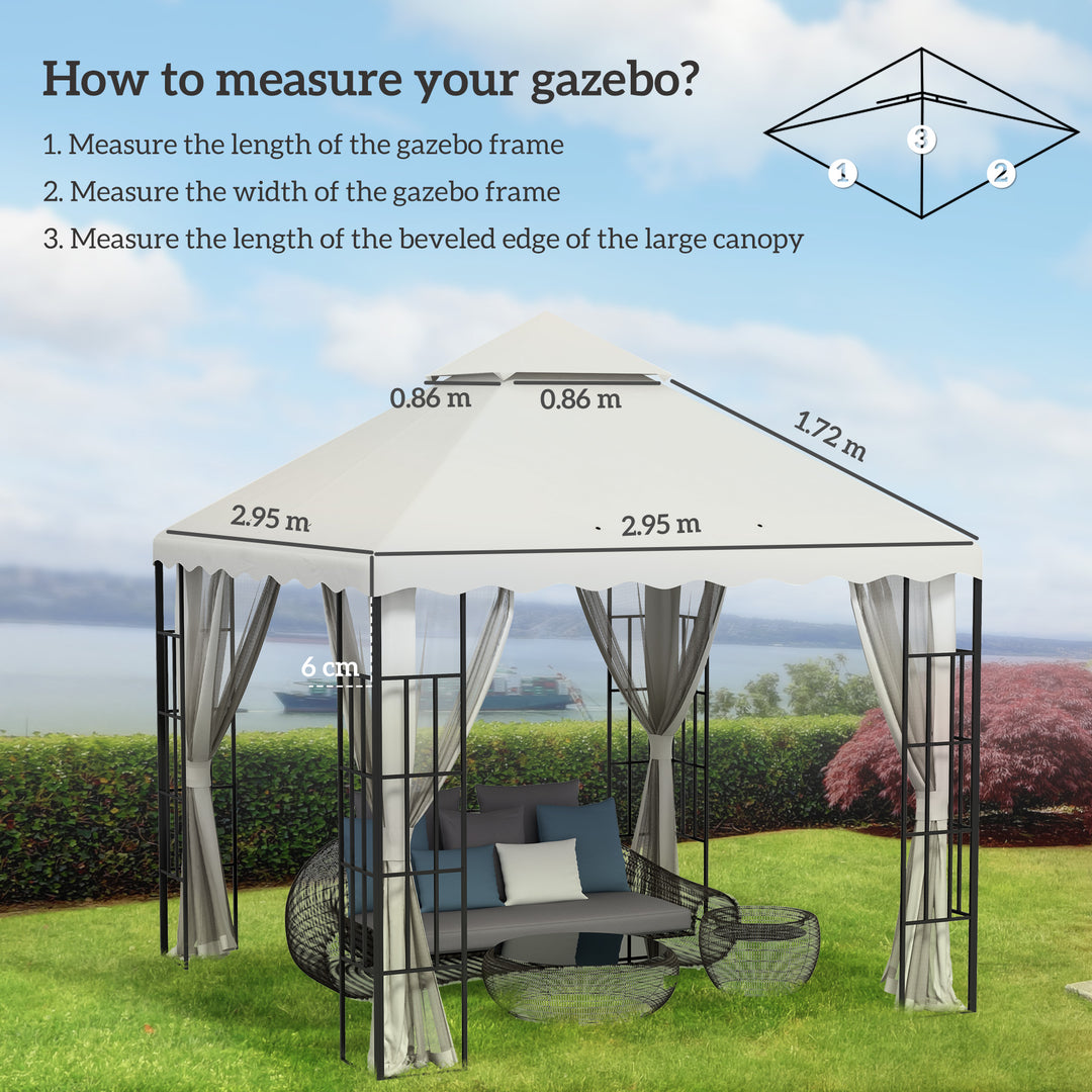 Replacement Gazebo Canopy Covers 3x3m