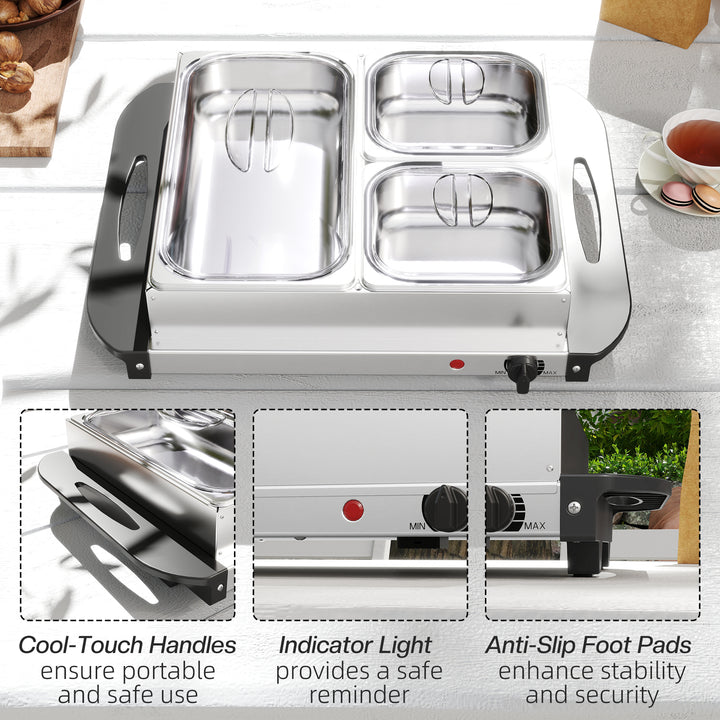 Electric Food Warmer 4 Tray