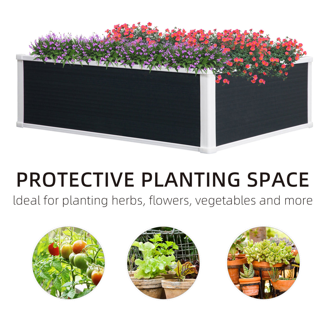 Raised Planter Bed: Patio Vegetable & Floral Oasis