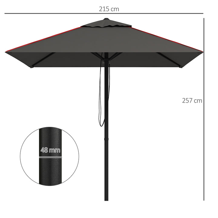 Waterproof Garden Parasol Umbrella with Air Vent